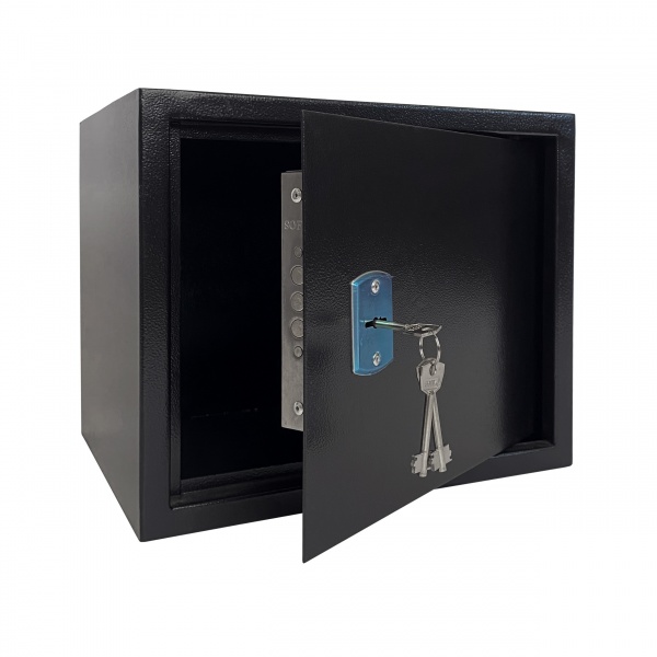 Сейф мебельный одностенный Metalzavod СМ-300 черный 