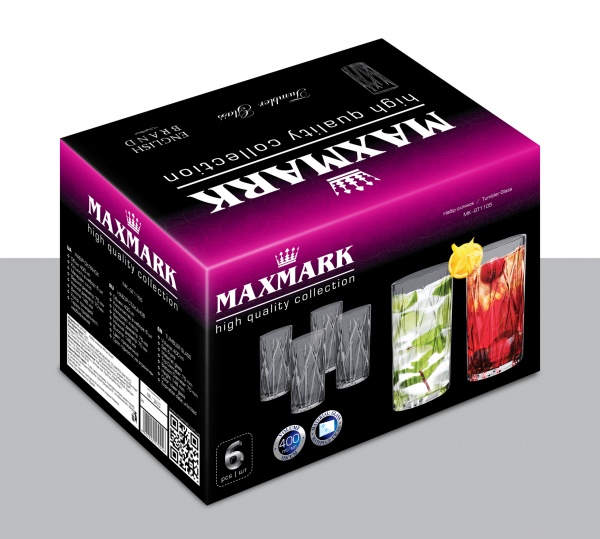 Набор стаканов высоких MK-GT1105 400 мл 6 шт. Maxmark 