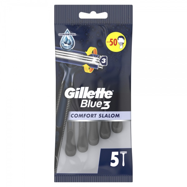 Станки одноразовые Gillette Blue3 Comfort Slalom 5 шт.