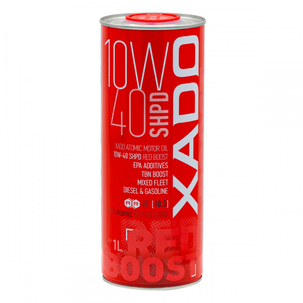 Моторное масло полусинтетическое XADO SHPD (SL/CI-4) Red Boost 10W-40 1 л (ХА 26149)