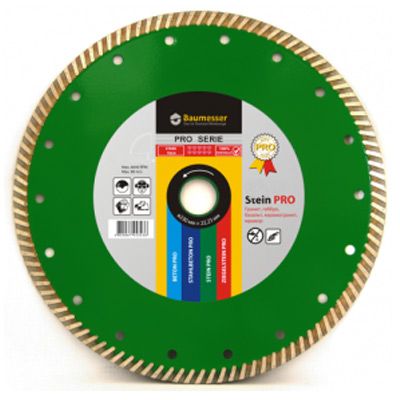Диск алмазний відрізний Baumesser Stein PRO 230x2,6x22,2 граніт, мармур, піщаник