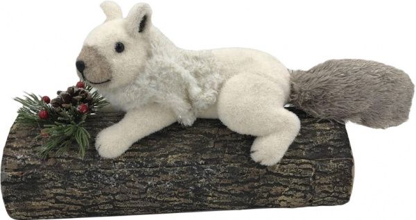 Декорация новогодняя Белка на дереве 36x23 см EPI-JM19054 