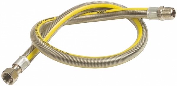 Шланг Rhein для газа армированный в изоляции 1/2 ВН 75 см.