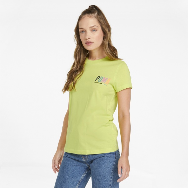 Футболка Puma SWxP Graphic Tee 53355929 р.S салатовий