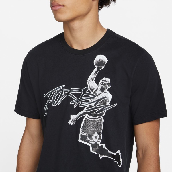 Футболка Jordan M J AIR DFCT GFX SS CREW DH8924-010 р.S черный