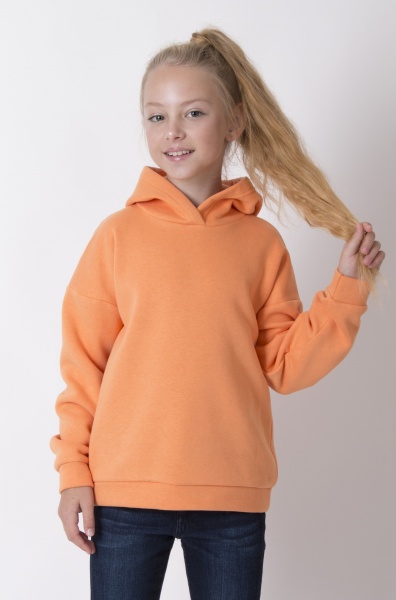 Худи для девочки р.122 оранжевый 4478 