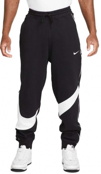 Брюки Nike M NK SWOOSH FLC PANT DX0564-013 р. L черный