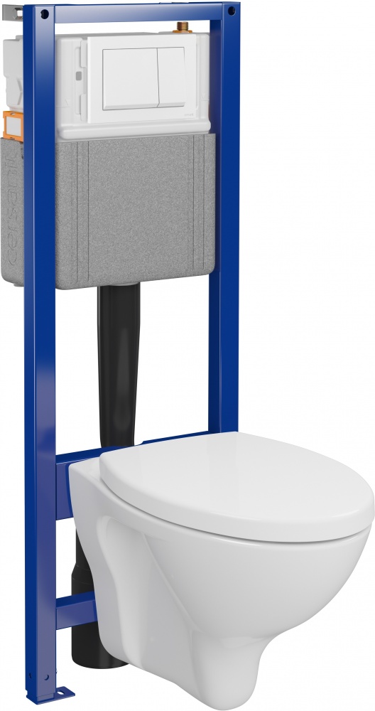 Комплект инсталляции Cersanit СЕТ C04 SYSTEM 40 механическая + подвесной унитаз MITO RED 411