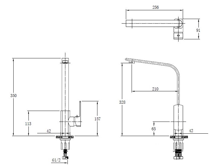 Смеситель для кухни Mixxen WAKE хром MXYA0779