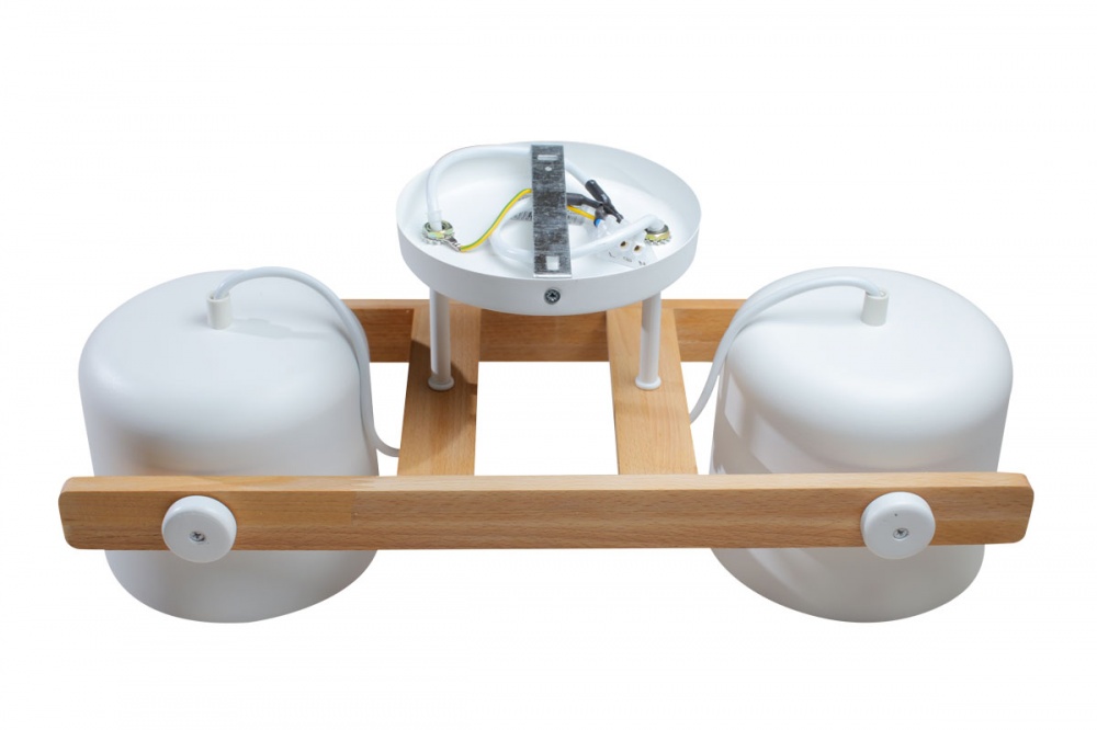 Люстра потолочная LIGHT SET KONVALIA CRL160 2xE27 белый/дерево