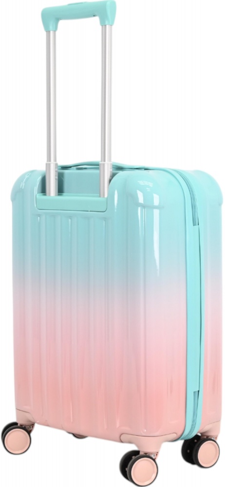 Чемодан Compass MS-2693 37 л розовый с голубым 35x22x55 см S