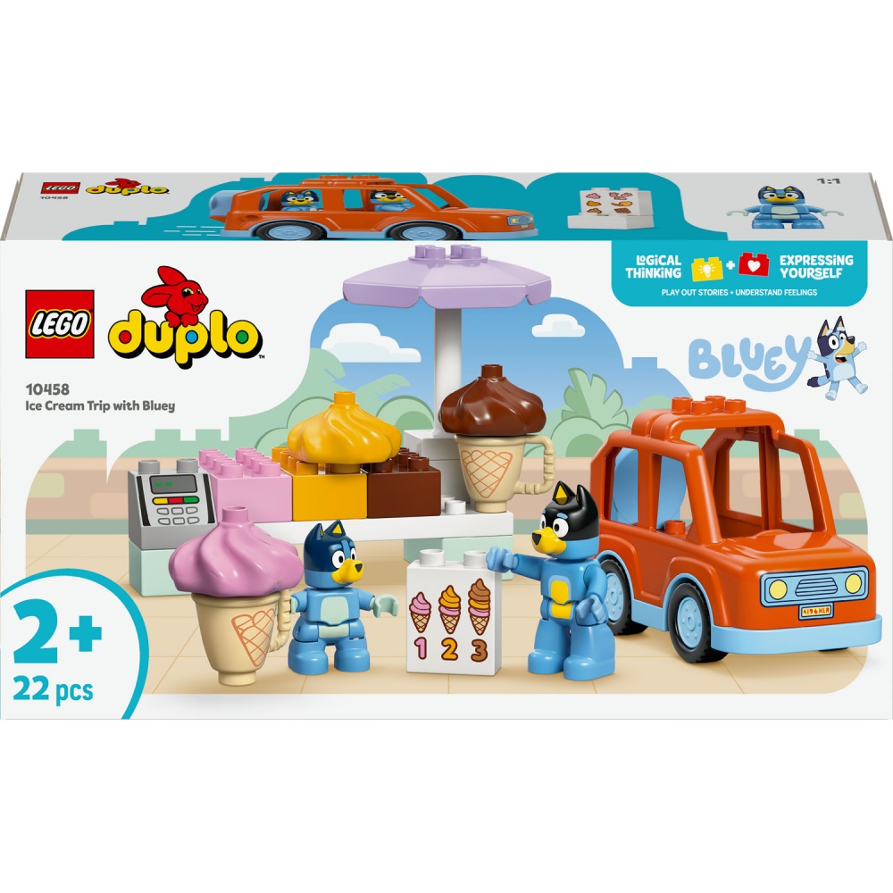 Конструктор LEGO DUPLO Bluey Подорож із морозивом із Блуї 10458