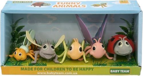 Набор игрушек Baby Team Насекомые 5 шт 
