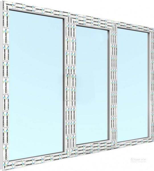 Вікно поворотно-відкидне VIKNALAND В 58 2100x1500 мм праве 
