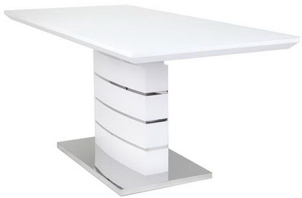 Стол обеденный Скайлайн DT8053-2 1200/1600х800х760 белый глянец 