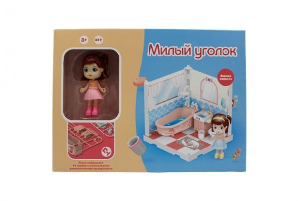 Ігровий набір Funky Toys Затишний куточок. Ванна кімната з лялькою FT3108 