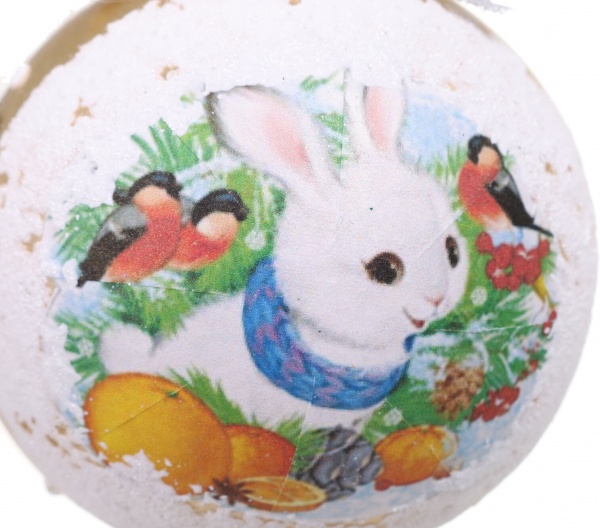 Шар новогодний Символ года-декупаж d 80 мм в ассортименте