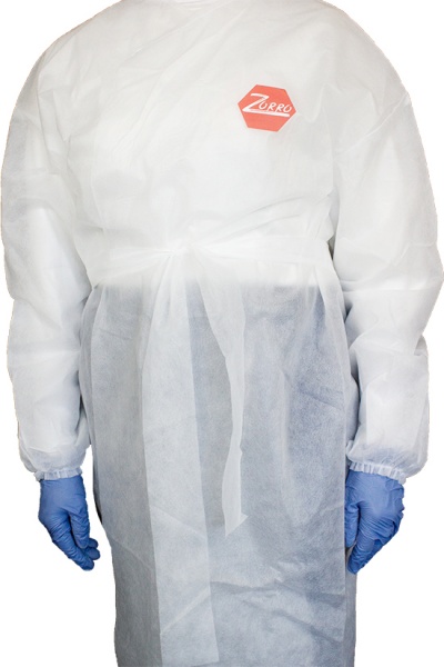 Халат Zorro одноразовый на поясе р. XXXXL рост универсальный белый