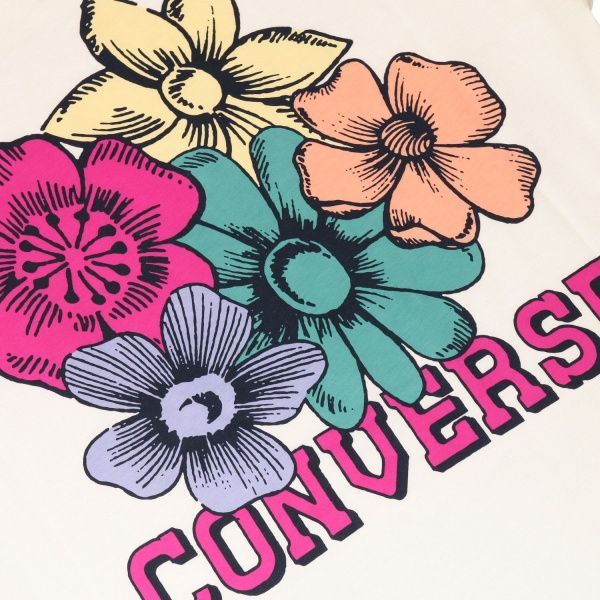 Футболка Converse FLOWER RELAXED TEE 10022749-102 р. L білий