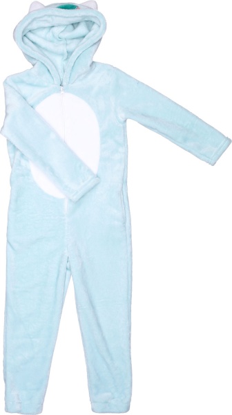 Кігурумі-піжама для дівчинки Фламінго 822-910 р.128 ментоловий із білим 