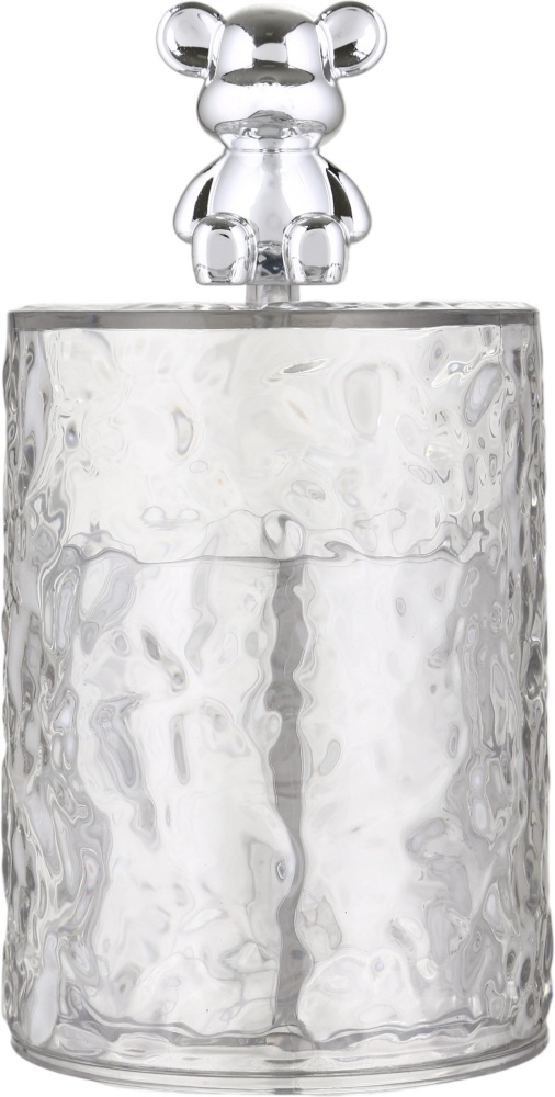 Органайзер Sensio для ватних виробів з кришкою 6,7х6,7х12,3 см прозорий