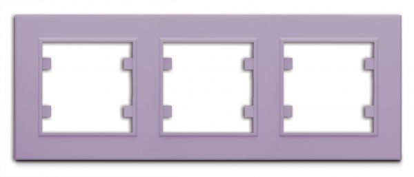 Рамка тримісна Makel Karea горизонтальна світло-бузковий