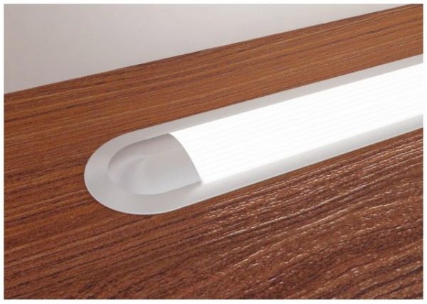 Комплект до LED-стрічки ТІС врізний профіль+ матовий розсіювач ЛПВ12-РМ 100 см 