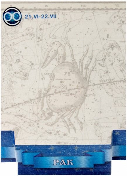 3D-блок для нотаток Знаки зодіаку Рак