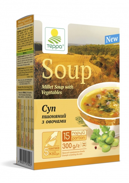 Суп-гарнір ТЕРРА пшоняний з овочами 