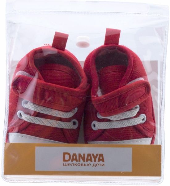 Пинетки детские Danaya K09-B0004 р.18 красный с белым 