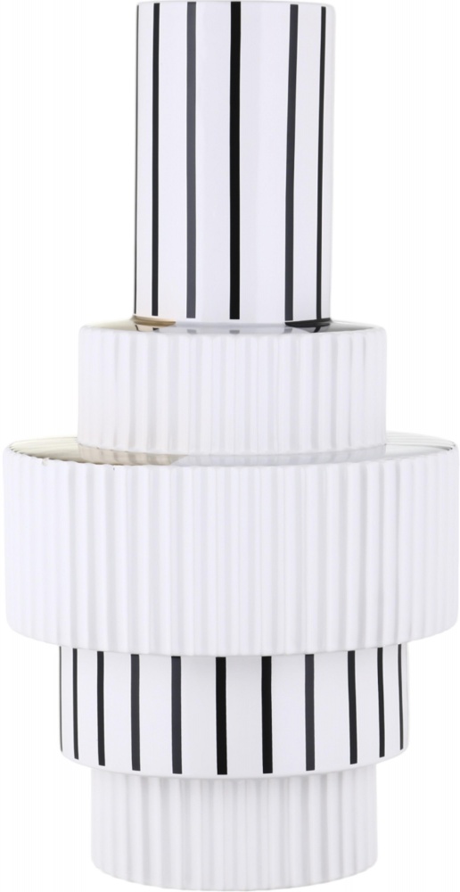 Ваза Inari Alexmarie 46 см белая с черным K16203