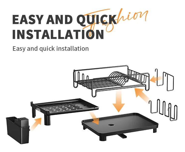 Сушилка для посуды Flamberg Premium телескопическая Grace 44/69х30х16 см WY02