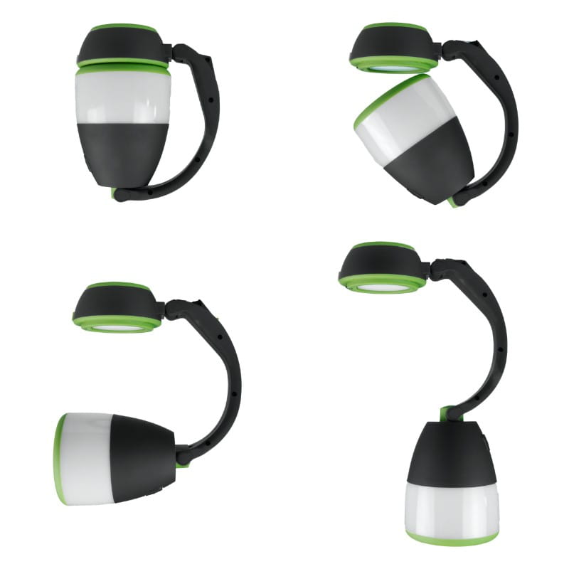 Фонарь аккумуляторный DPM LED SP0414 180 Lm черный с зеленым