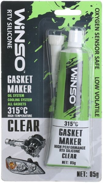 Герметик силіконовий WINSO GASKET MAKER CLEAR прозорий 85 г