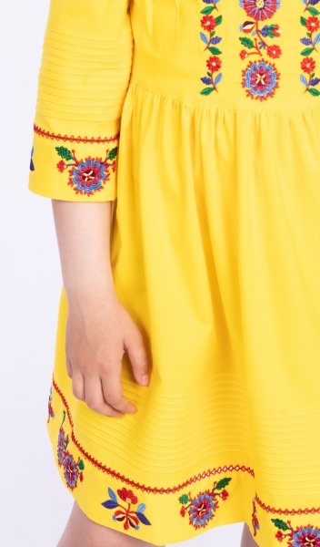 Платье Эдельвика р.146 желтый 108-22/00 