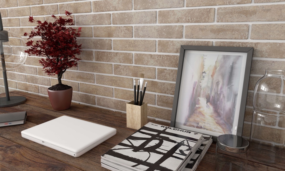 Плитка Golden Tile Brickstyle Baker Street light beige 22V010 25x6 см