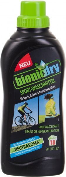 Гель для машинной и ручной стирки Bionicdry для стирки спортивной и мембранной одежды 0,75 л