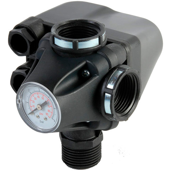 Реле тиску AquaTechnica з манометром РМ/5-3W