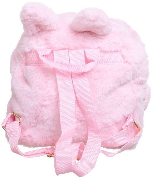 Рюкзак шкільний Кошеня з помпоном рожевий