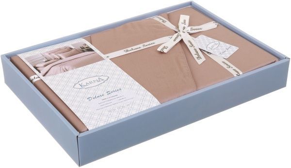 Комплект постельного белья Loft 1,5 капучино Karna 