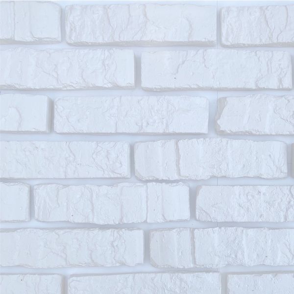 Плитка гипсовая прямая Gipsanit Rustika белая 0,67 кв.м 