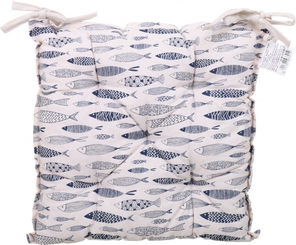 Подушка на стул рыбки 40х40 см La Nuit