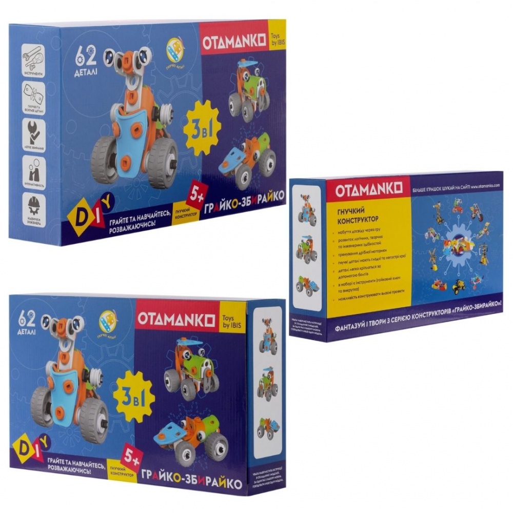 Конструктор OTAMANKO Грайка-Собирайка 62 детали 532.01.79