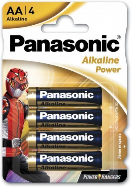 Батарейка Panasonic Panasonic ALKALINE POWER AA (LR6REB/4B1F) AA (R6, 316) (LR6REB/4B1F) 