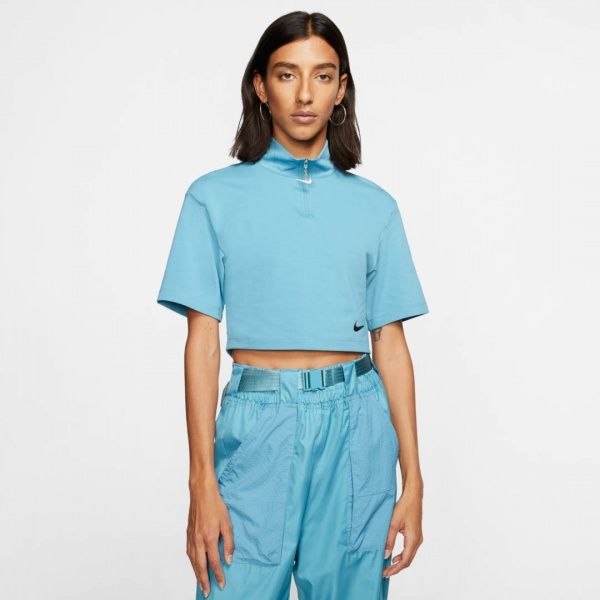 Футболка Nike W NSW SWSH TOP SS MOCK CJ3799-424 S чорний