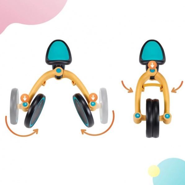 Велосипед детский Kinderkraft 3 в 1 4TRIKE Primrose Yellow желтый KR4TRI00YEL0000 