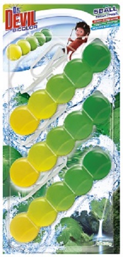 Туалетный блок Dr.Devil BiCOLOR Натуральная свежесть 3x35 г 6468 