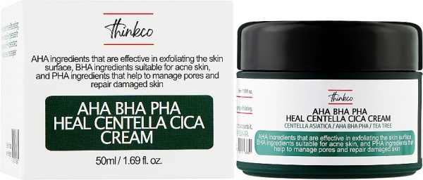 Крем для лица день-ночь Thinkco AHA BHA PHA Heal Centella Cica 50 мл