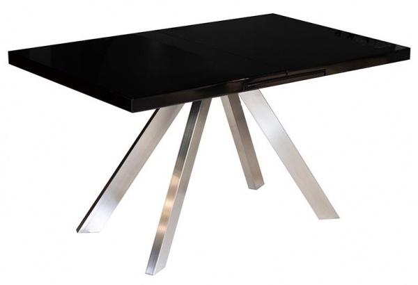 Стол обеденный Кемел T-910 1400/1800х850х760 мм черный глянец 