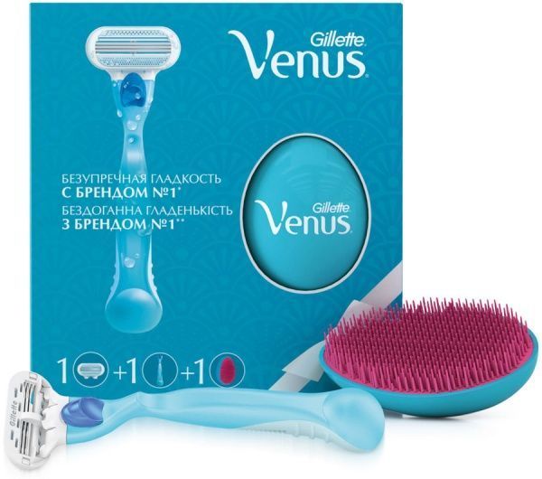 Подарочный набор Venus Classic бритва с 1 сменной кассетой + расчёска